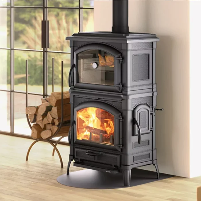 Poêle à bois avec four Isotta Forno EVO - 9,7 Kw - E-bois